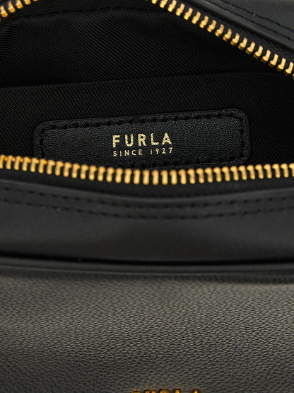 Bolso Furla Negro Cuero De VacunoEdicion Poppy S
