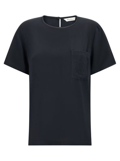 Blusa de seda negra Max Mara
