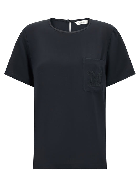 Blusa de seda negra Max Mara