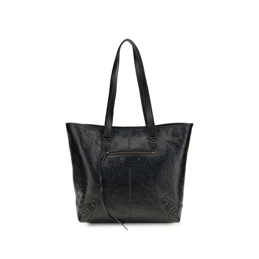 Bolso de Hombro Balenciaga Negro Cordero Ovis Aries Aries