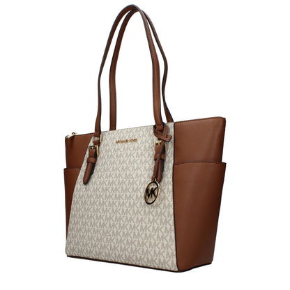 Sac à bandoulière Michael Kors en cuir beige
