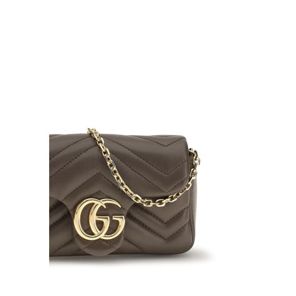 Gucci Bolso De Hombro Fabricado En Piel VacunoBos Taurus Marrón