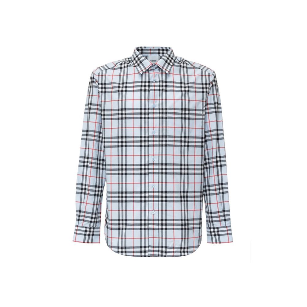 Burberry Chemise Habillée Bleu En Coton Respirant