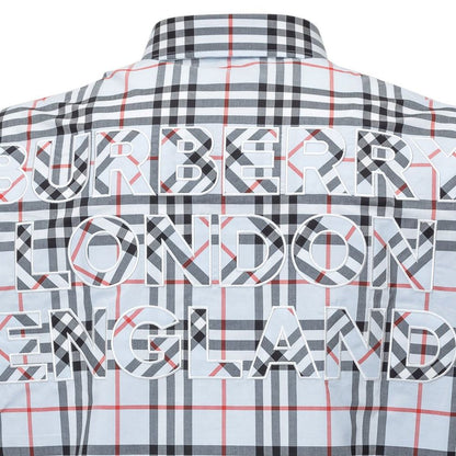 Burberry Chemise Habillée Bleu En Coton Respirant