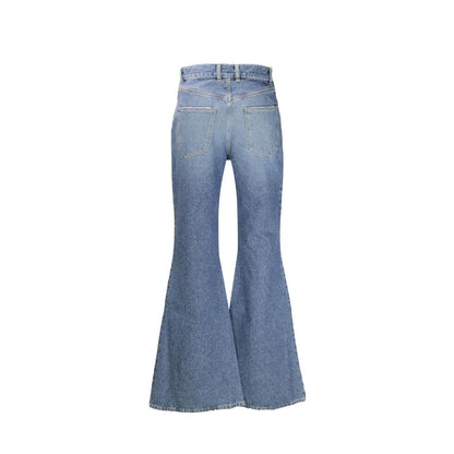 Vaqueros Acampanados De Algodón Azul Colección Chloé
