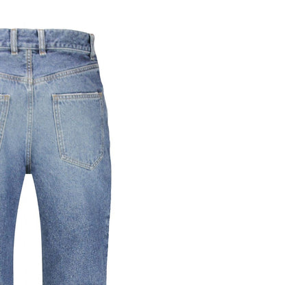 Vaqueros Acampanados De Algodón Azul Colección Chloé