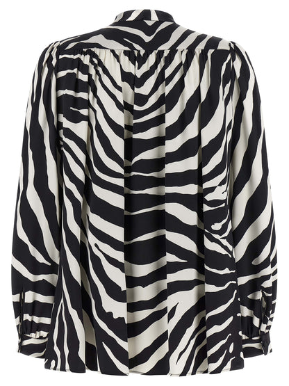Dolce & Gabbana Bicolor Silk Blouse
