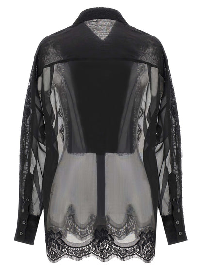 Blusa de seda negra de Dolce & Gabbana