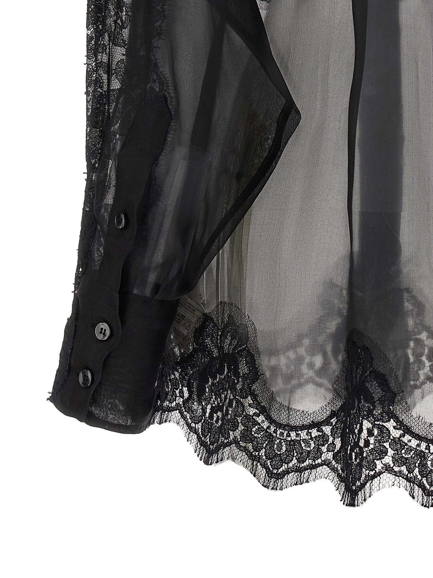 Blusa de seda negra de Dolce & Gabbana