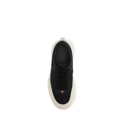 Baskets Moncler Bos Taurus en cuir de veau noir