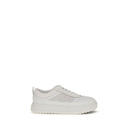 Zapatillas deportivas Moncler de piel de becerro blanca Bos Taurus