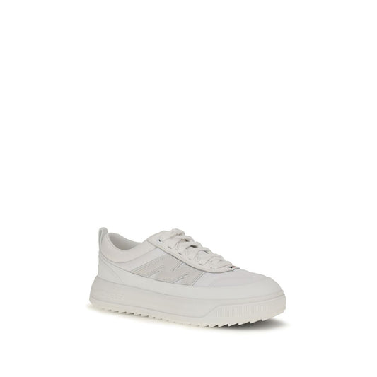 Zapatillas deportivas Moncler de piel de becerro blanca Bos Taurus