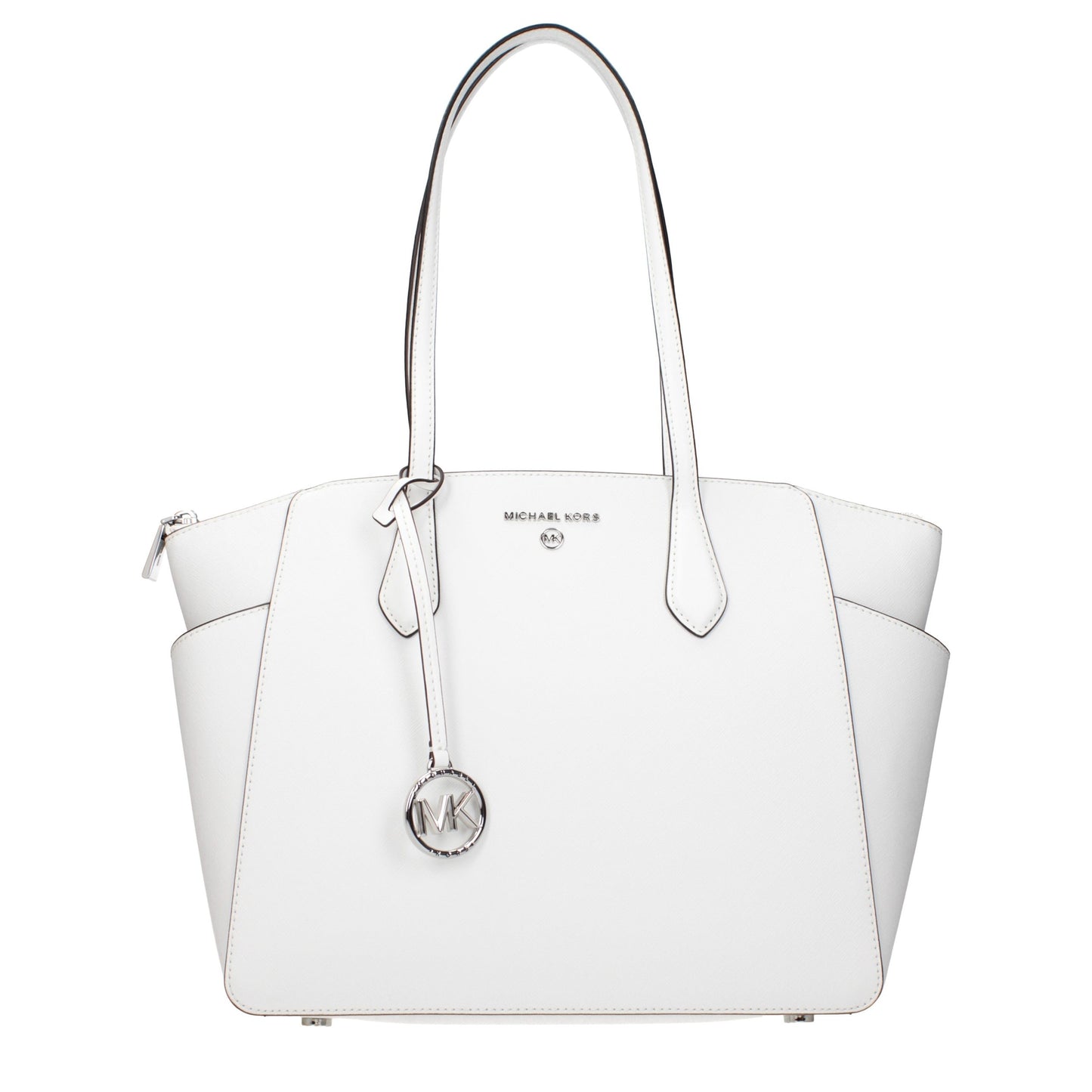 Bolso de hombro Michael Kors de cuero blanco