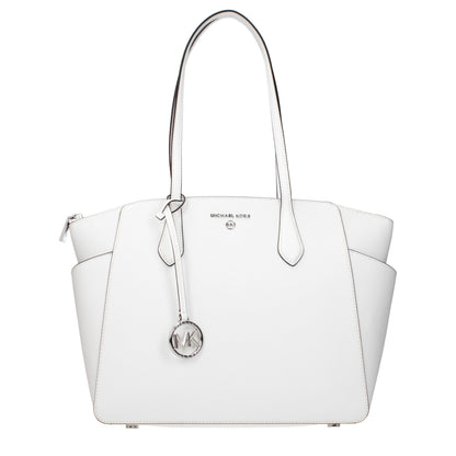 Bolso de hombro Michael Kors de cuero blanco