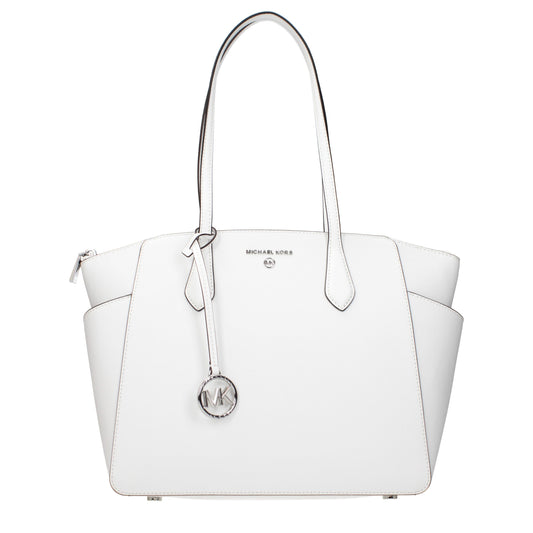 Bolso de hombro Michael Kors de cuero blanco
