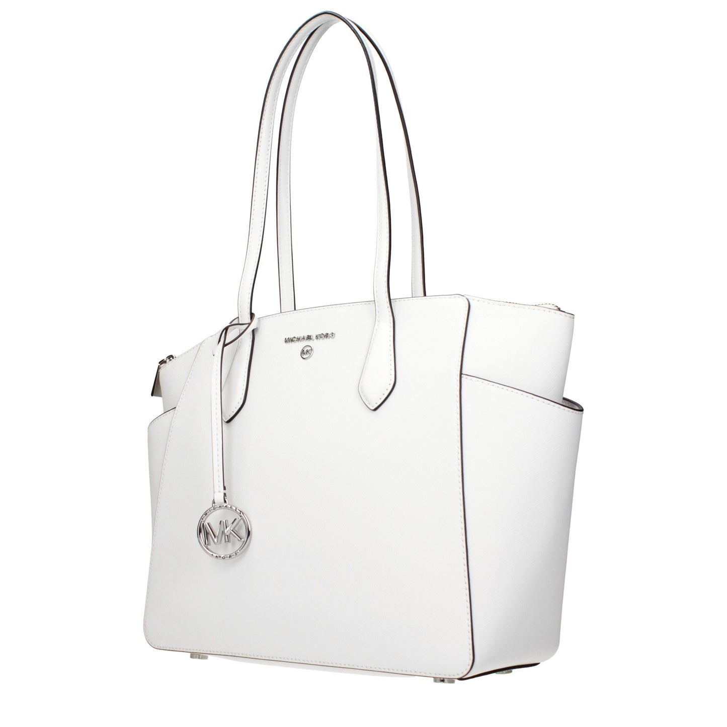 Bolso de hombro Michael Kors de cuero blanco