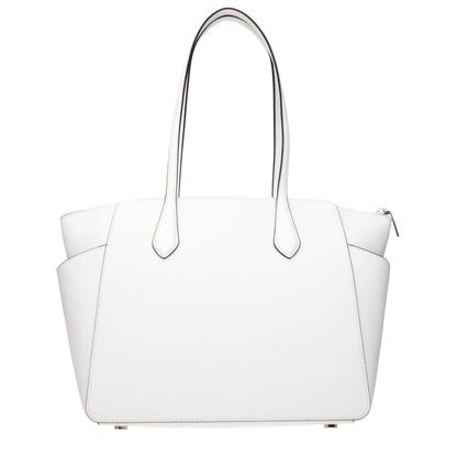 Bolso de hombro Michael Kors de cuero blanco