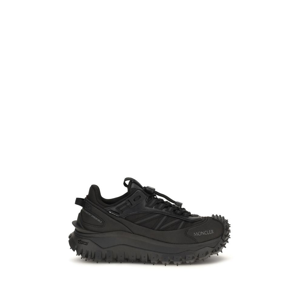 Baskets Moncler en Cuir Noir Modèle Bos Taurus