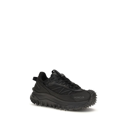 Baskets Moncler en Cuir Noir Modèle Bos Taurus