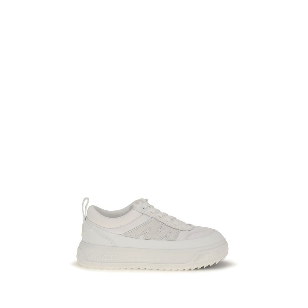 Baskets Moncler en polyamide blanc