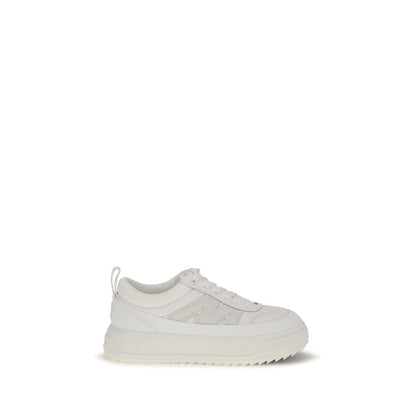Baskets Moncler en polyamide blanc