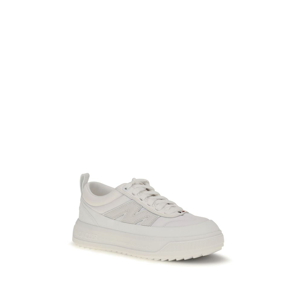 Baskets Moncler en polyamide blanc