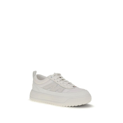 Baskets Moncler en polyamide blanc