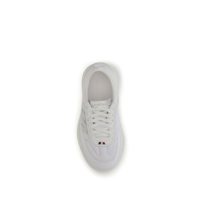 Baskets Moncler en polyamide blanc