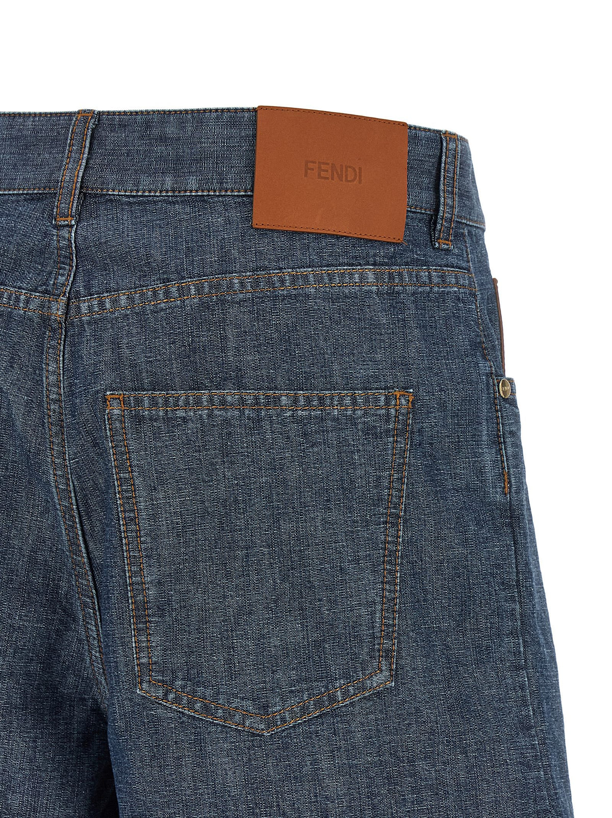 Fendi Blue Cotton Bermuda Shorts - Modern Casual Style