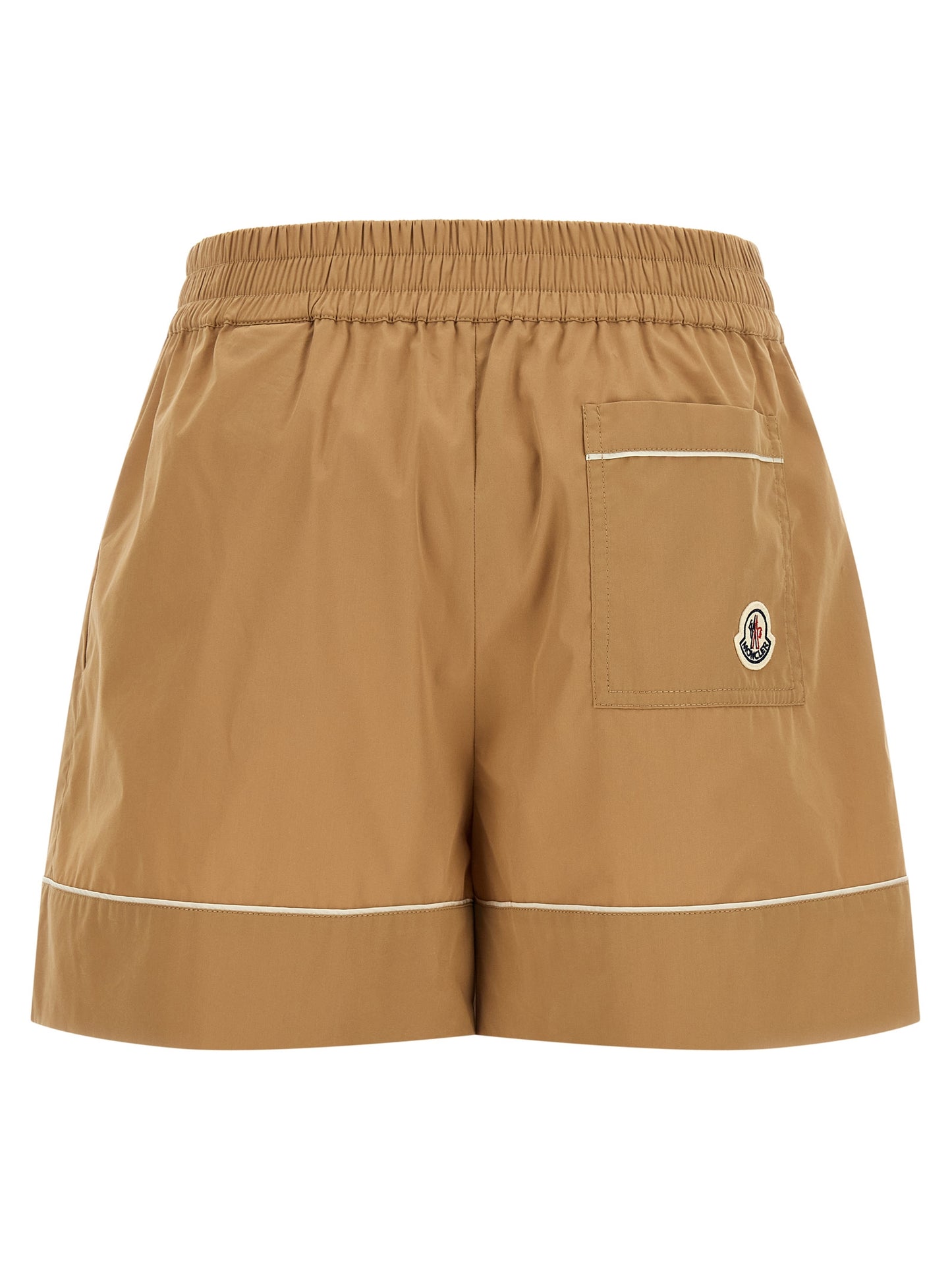 Pantalones cortos Moncler bermudas de nailon beige