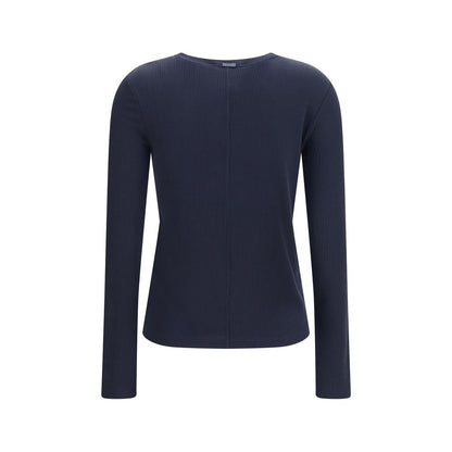 Sudadera azul de lyocell Max Mara