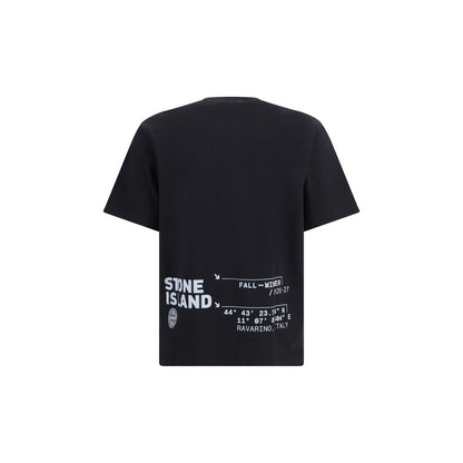 Camiseta Stone Island de algodón negra