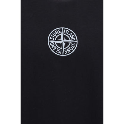 Camiseta Stone Island de algodón negra