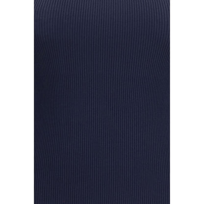 Camisetas sin mangas de viscosa azul Max Mara