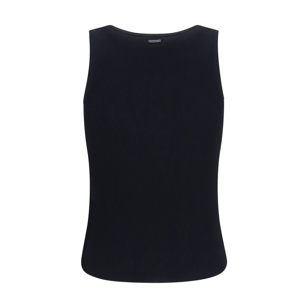 Max Mara Camisetas sin mangas de viscosa negras