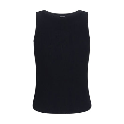 Max Mara Camisetas sin mangas de viscosa negras