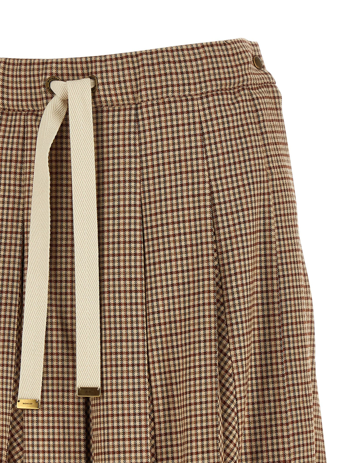 Jupe midi Moncler en viscose beige