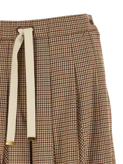 Jupe midi Moncler en viscose beige