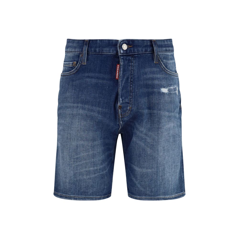 Pantalones Cortos Bermuda Dsquared² De Algodón Azul
