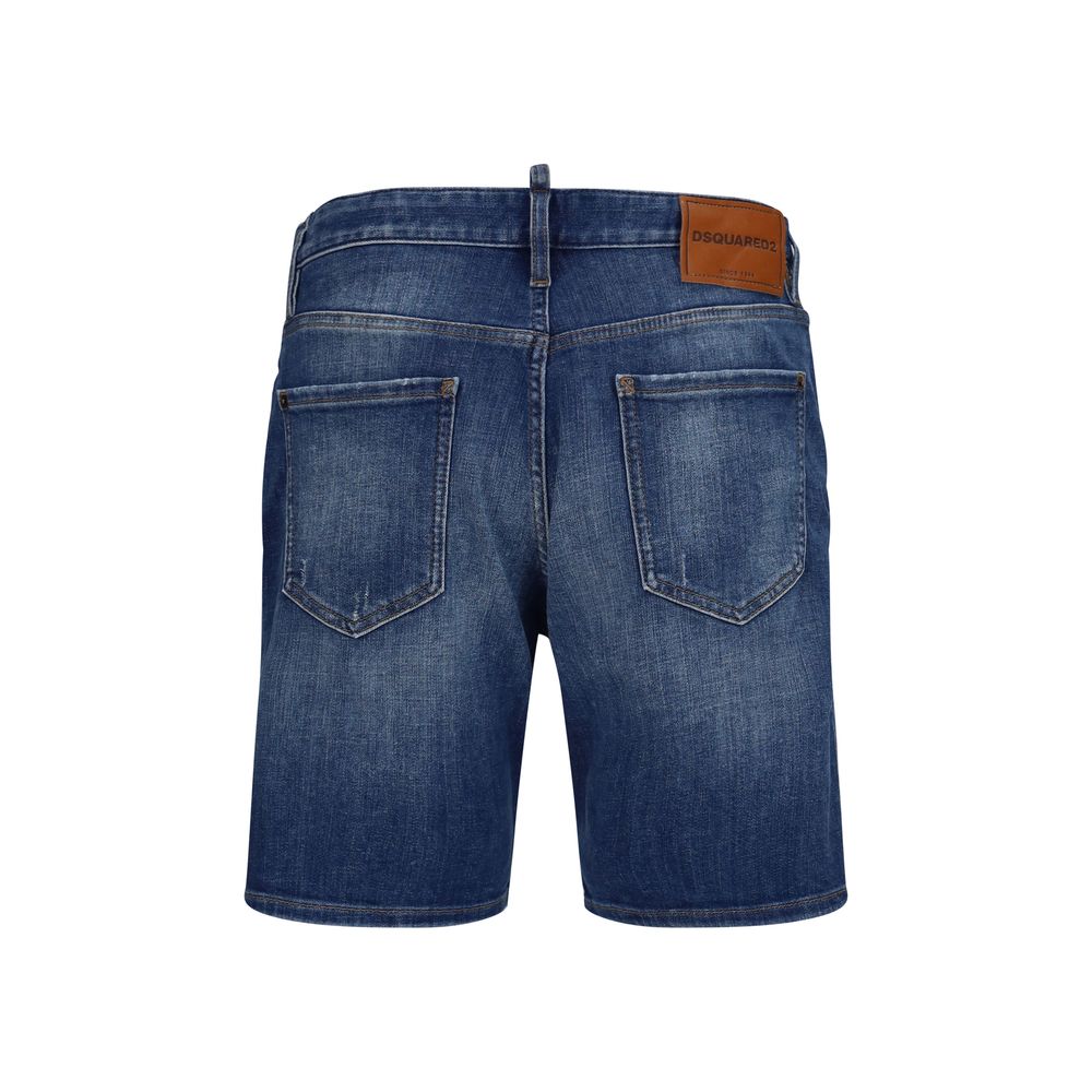 Pantalones Cortos Bermuda Dsquared² De Algodón Azul