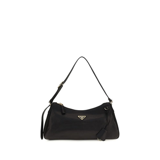 Bolso de hombro Prada de piel de becerro negra Bos Taurus