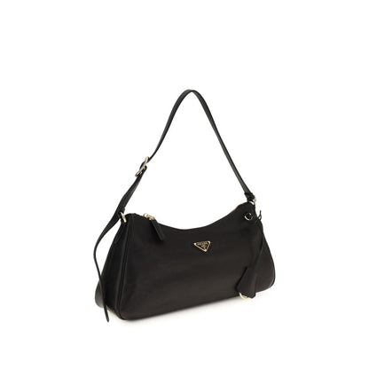 Bolso de hombro Prada de piel de becerro negra Bos Taurus