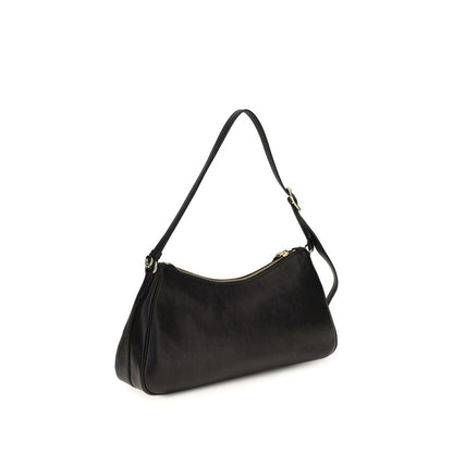 Bolso de hombro Prada de piel de becerro negra Bos Taurus