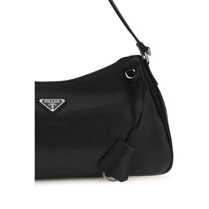 Bolso de hombro Prada de piel de becerro negra Bos Taurus