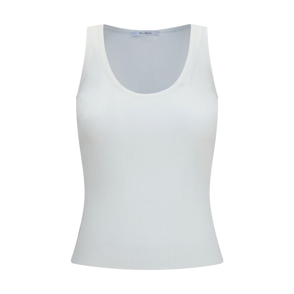 Camisetas de tirantes Max Mara blancas de viscosa