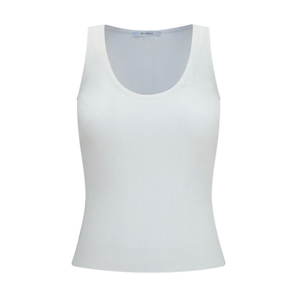 Camisetas de tirantes Max Mara blancas de viscosa