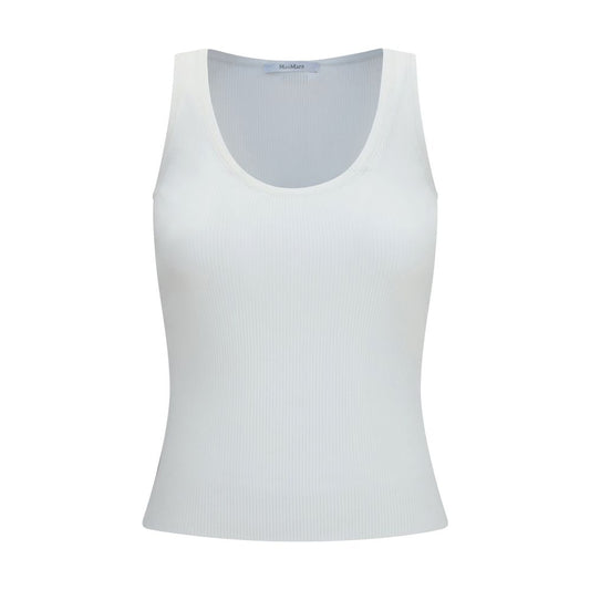 Camisetas de tirantes Max Mara blancas de viscosa