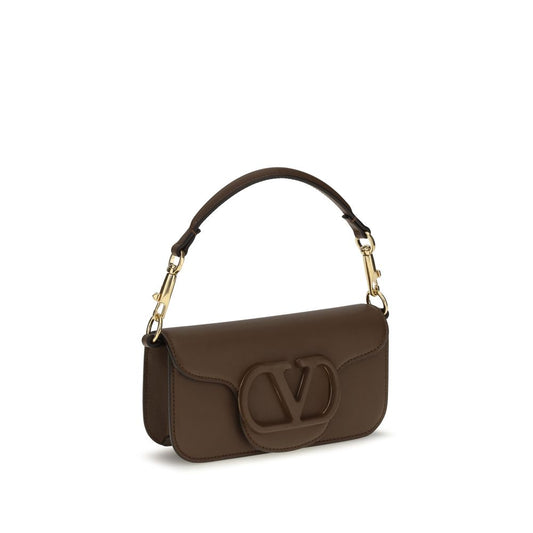 Bolso de hombro Valentino Garavani de piel de becerro marrón Bos Taurus