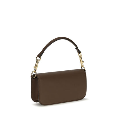 Bolso de hombro Valentino Garavani de piel de becerro marrón Bos Taurus