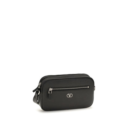 Bolso de Hombro Valentino Garavani en Piel Negra Colección Bos Taurus